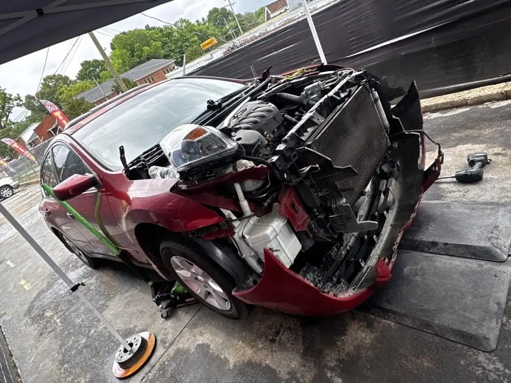 Collision and front-end rebuild in progress